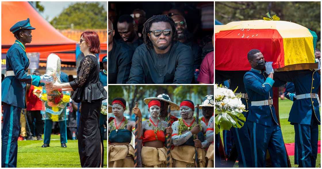 Pictures from Christian Atsu's funeral rites. Pictures from Christian Atsu's funeral rites.