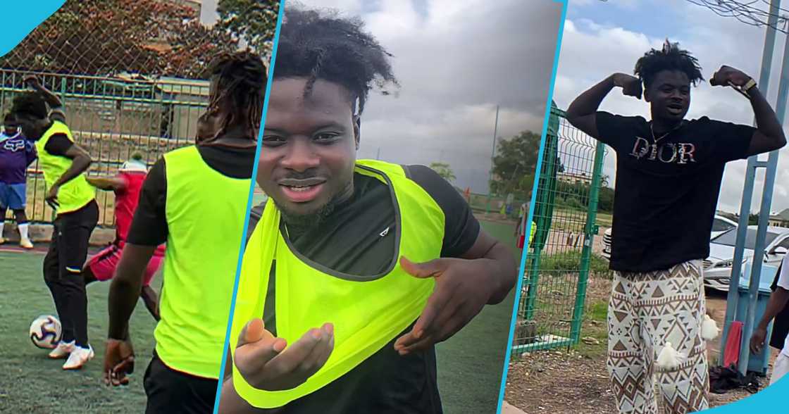 Kuami Eugene flaunts football skills Kuami Eugene flaunts football skills