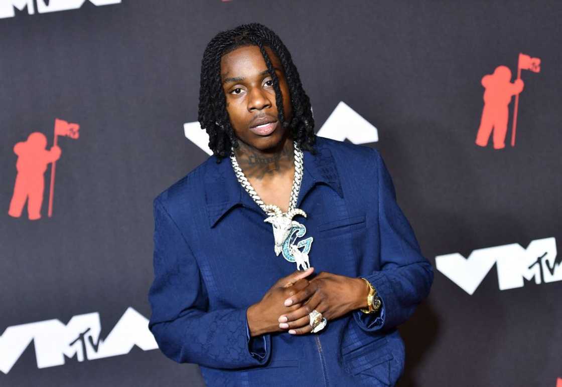 US rapper Polo G at the 2021 MTV Video Music Awards