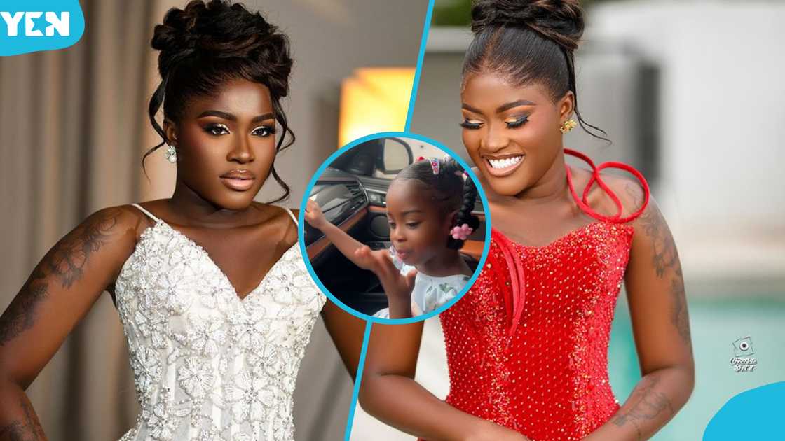 Fella Makafui's and Medikal's daughter Island Frimpong