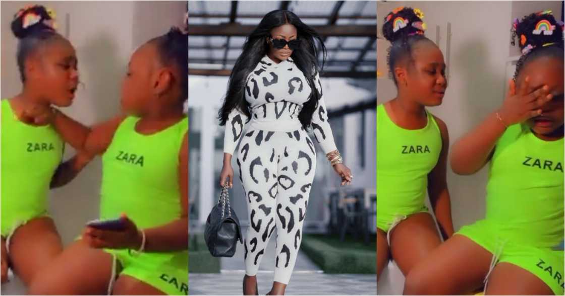 Nana Akua Addo's first daughter fights her younger sister Ohemaa Dokua, video causes stir online Nana Akua Addo's first daughter fights her younger sister Ohemaa Dokua, video causes stir online