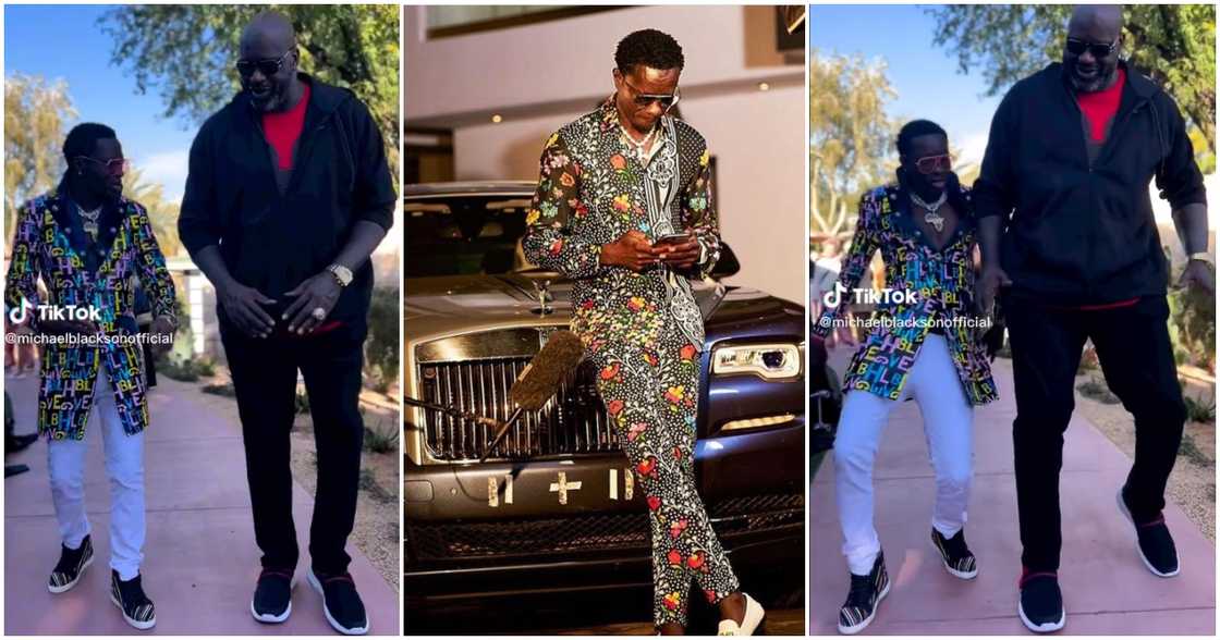 Michael Blackson Dances With Shaquille O'Neal Michael Blackson Dances With Shaquille O'Neal