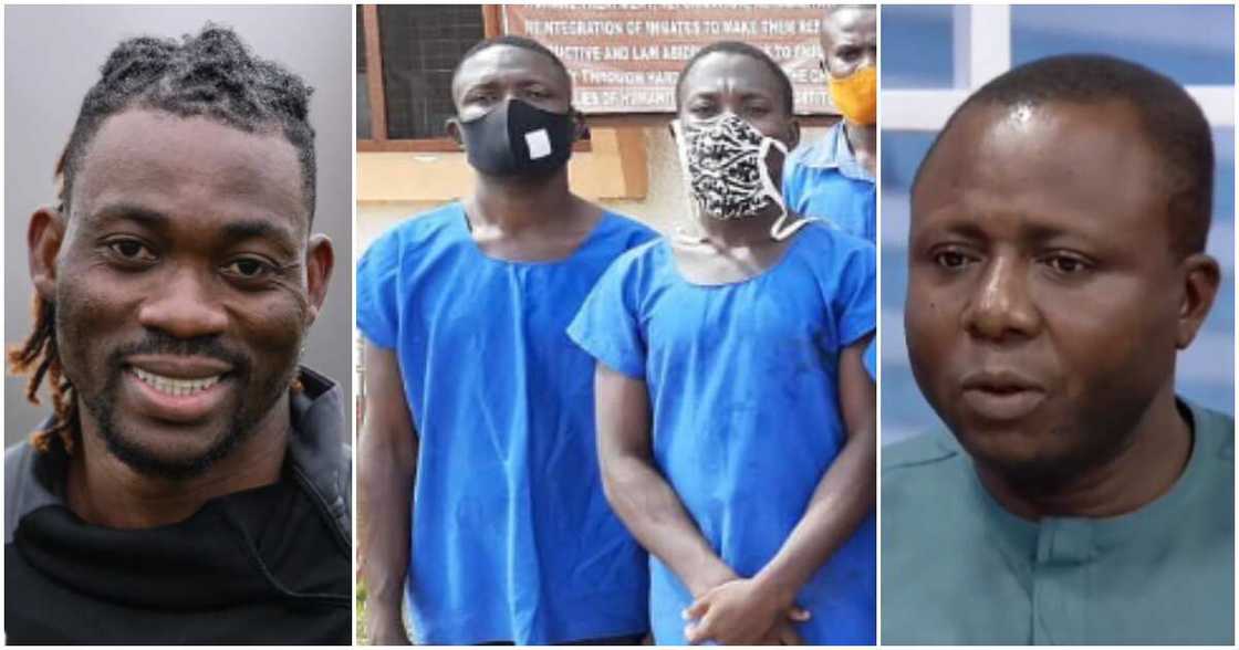 Crime Check TV Boss Ibrahim Kwarteng and the late Ghanaian footballer Christian Atsu. Crime Check TV Boss Ibrahim Kwarteng and the late Ghanaian footballer Christian Atsu.