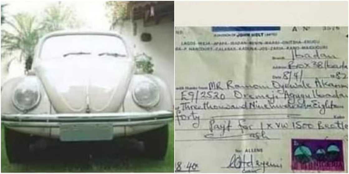 Good Old Days: Many React as Photo of Beetle Car Sold for N3,908 Emerge Online Good Old Days: Many React as Photo of Beetle Car Sold for N3,908 Emerge Online