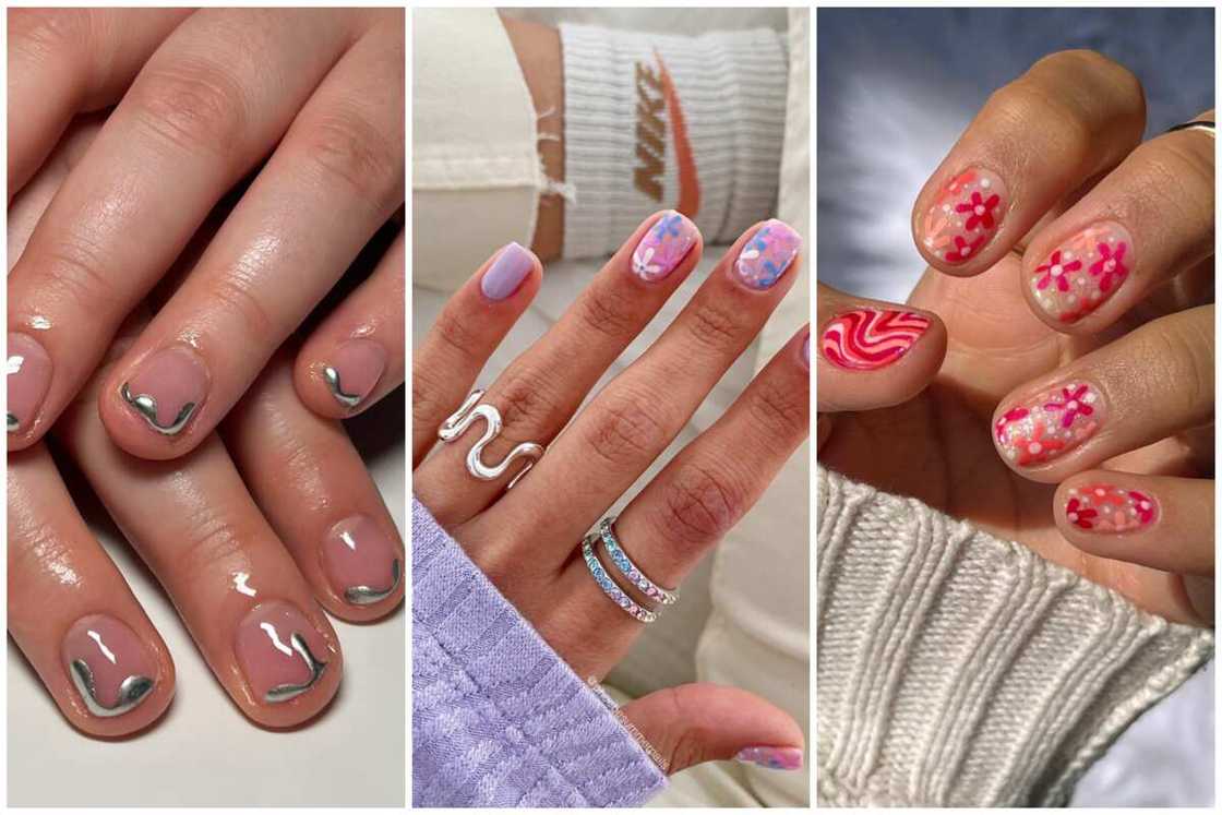 unique classy short nail designs