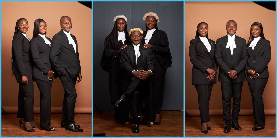 Nii Amasah Namoale and his two of his daughters are all lawyers.