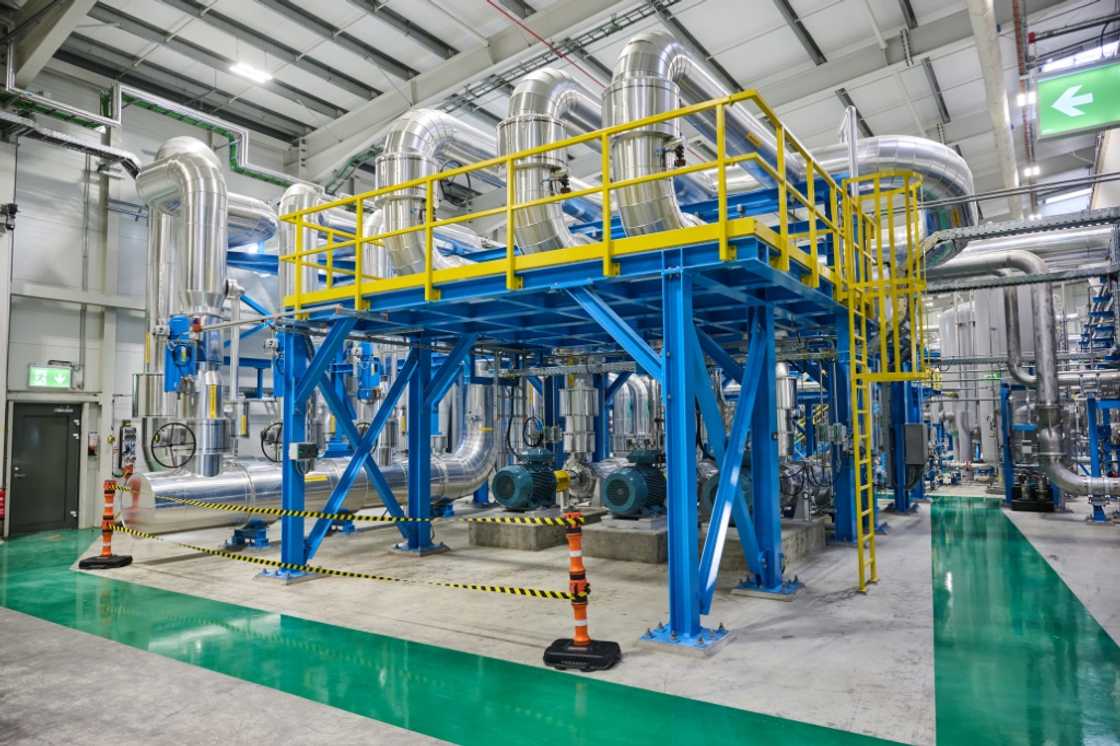 Called 'Mammoth', the plant lies just a few hundred metres (yards) from its predecessor Orca Called 'Mammoth', the plant lies just a few hundred metres (yards) from its predecessor Orca