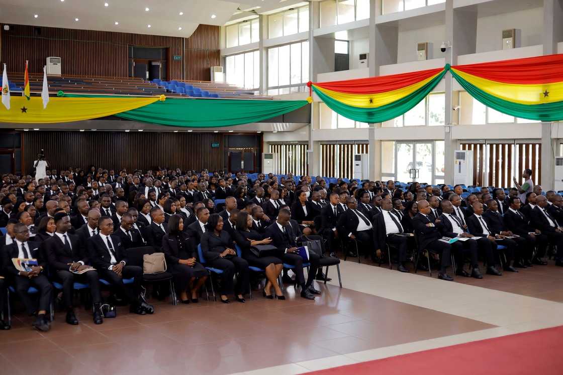 Judges Baaman Laar', graduates, Ghana School of Law, Saahene Osei Law School, Despite's children, Ghana School of Law induction ceremony