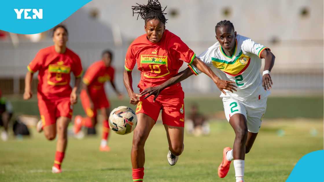 Black Queens playing a friendly against Senegal. Black Queens playing a friendly against Senegal.