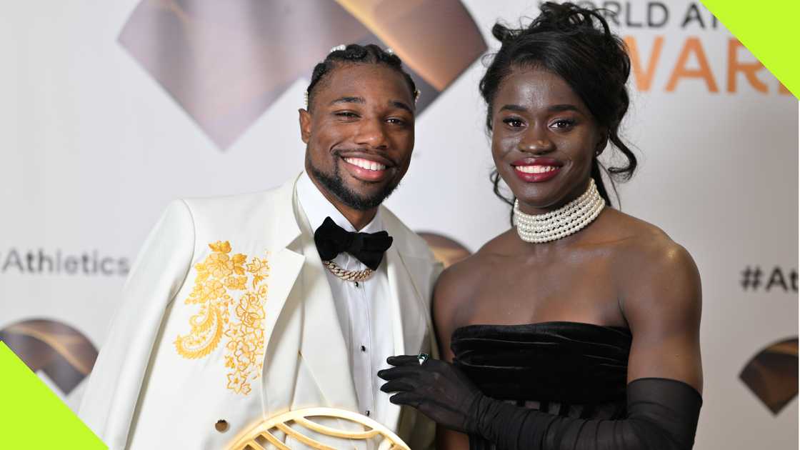Noah Lyles and Junelle Bromfield have been together for two years as a couple Noah Lyles and Junelle Bromfield have been together for two years as a couple