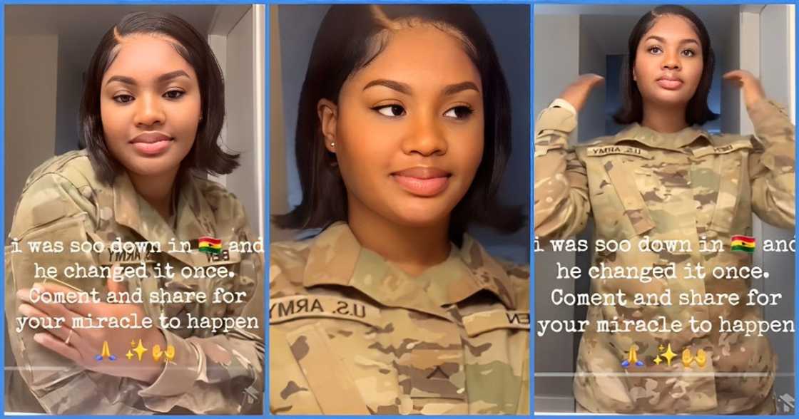 Beautiful Ghanaian Lady Celebrates Joining US Army