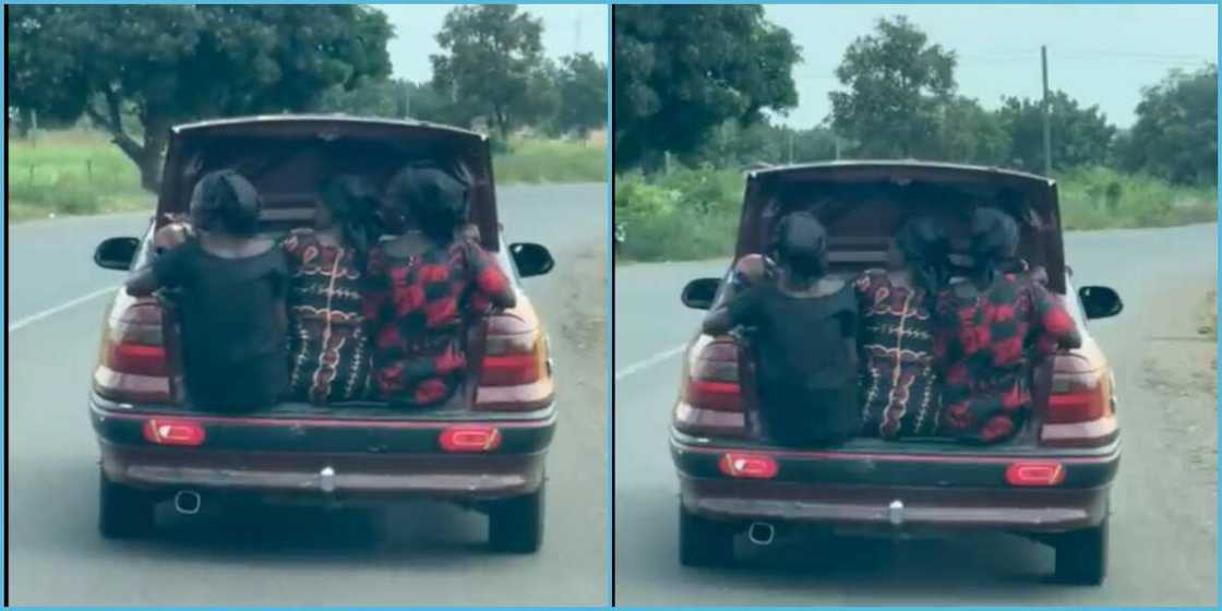 Viral Video Of Women Sitting In A Taxi Boot, Peeps React: “This Is Not Safe”