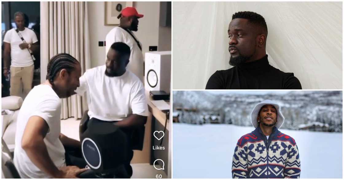 Ludacris And Sarkodie Look Dapper In White Tee Shirts And Sneakers As They Hang Out In Ghana Ludacris And Sarkodie Look Dapper In White Tee Shirts And Sneakers As They Hang Out In Ghana