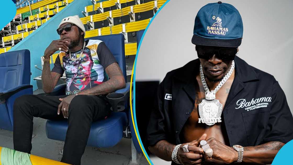 Vybz Kartel, Shatta Wale, Freedom Street concert, Vybz Kartel and Shatta Wale, Vybz Kartel acknowledges Shatta Wale, Shatta Wale in Jamaica