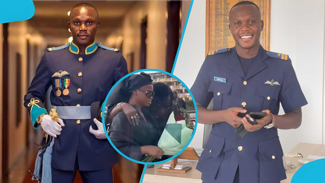 Squadron Leader Peter Bafemi Anala, Squadron Leader Peter Bafemi Anala's wife, Helicopter crash, Obuasi, Ghana Armed Forces, Jubilee House