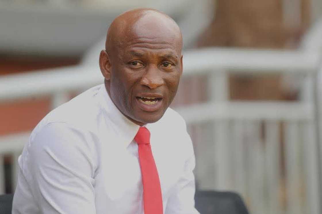Head coach of Asante Kotoko Dr. Prosper Narteh Ogum during a Ghana Premier League match Head coach of Asante Kotoko Dr. Prosper Narteh Ogum during a Ghana Premier League match