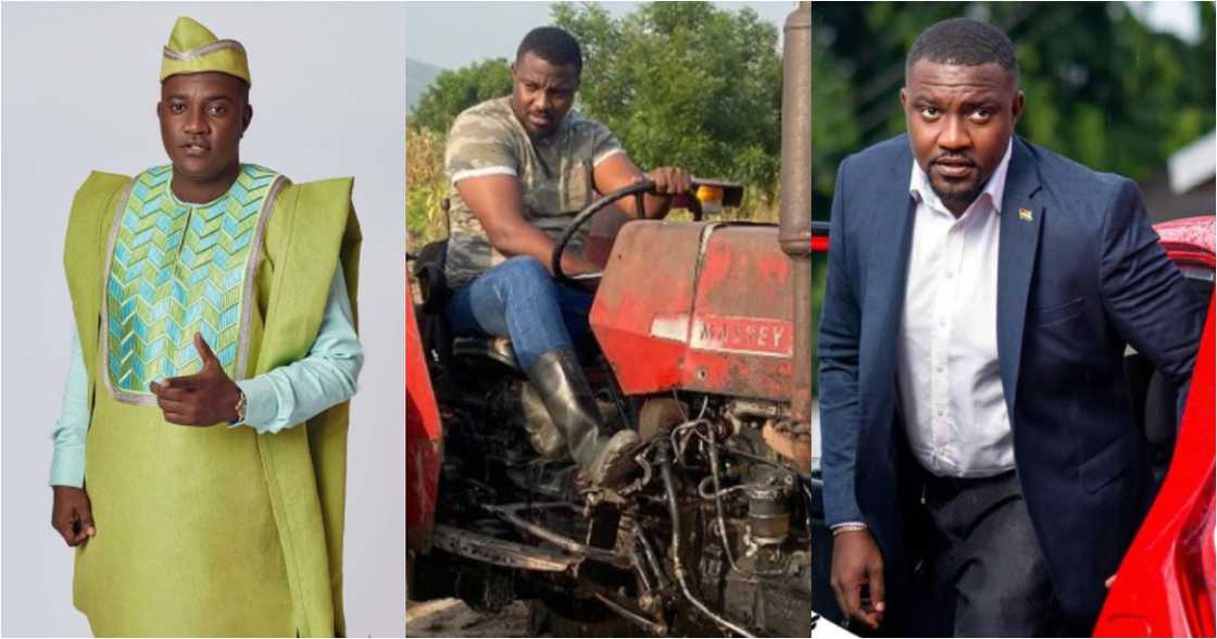 Hard guy: John Dumelo storms his farm on tractor as he celebrates 37th b'day (Photo) Hard guy: John Dumelo storms his farm on tractor as he celebrates 37th b'day (Photo)