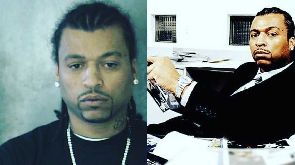 Big Meech in a black tee and a black suit Big Meech in a black tee and a black suit