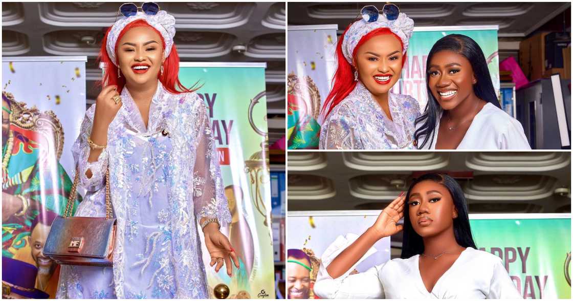 Hajia Bintu Covers Up Beautifully As She Poses With Ghanaian Actress Nana Ama McBrown