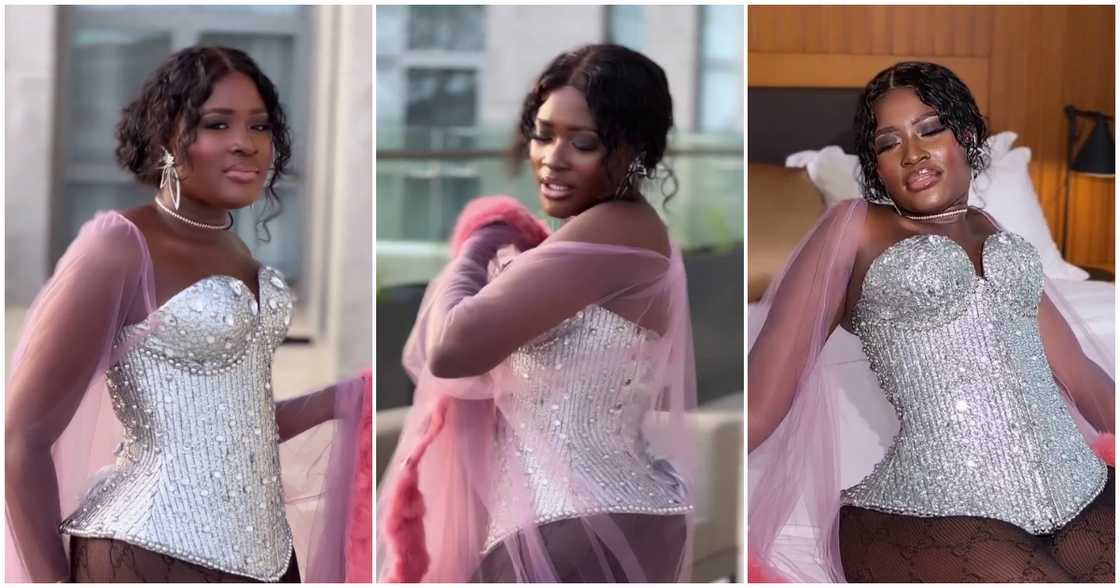 Fella Makafui in sheer leggings Fella Makafui in sheer leggings