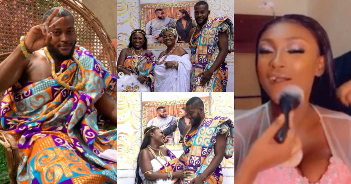 Awareso: More photos and videos emerge as Despite Media's Abena Moet marries handsome man