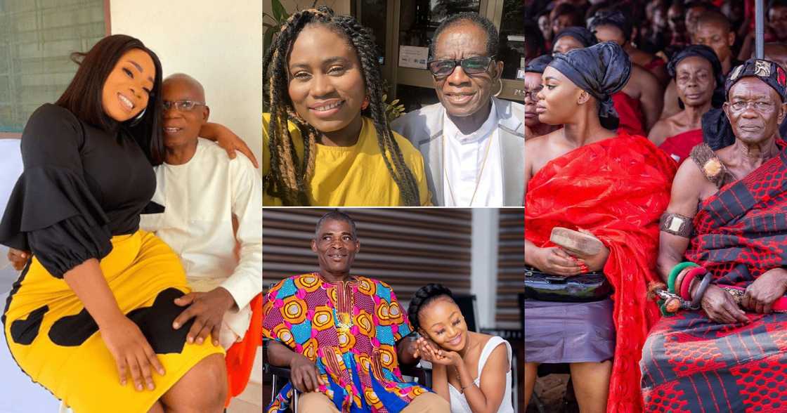 Fathers Day: Afia Schwar, Moesha Boduong, Poloo, Lydia Forson, Other Stars Celebrate Their Dads (Photos)