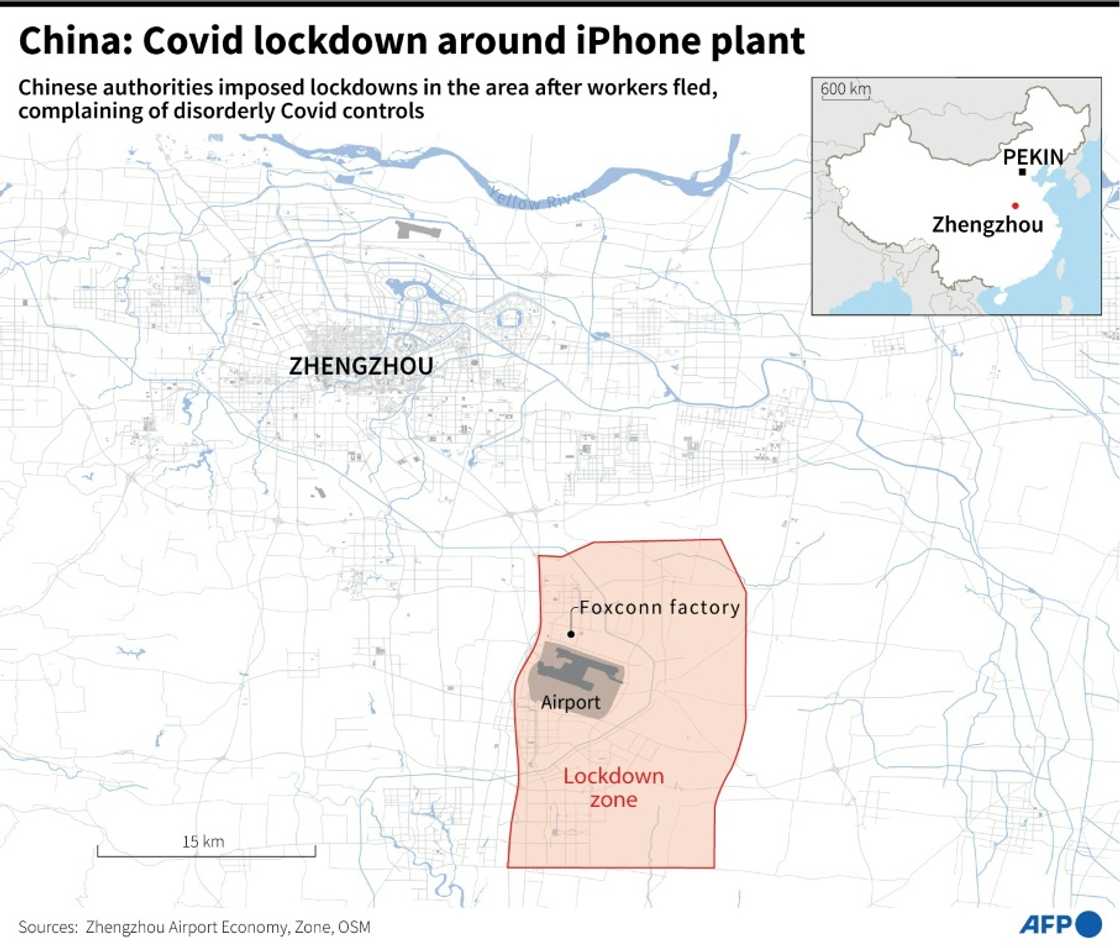 China: Covid lockdown around iPhone plant China: Covid lockdown around iPhone plant