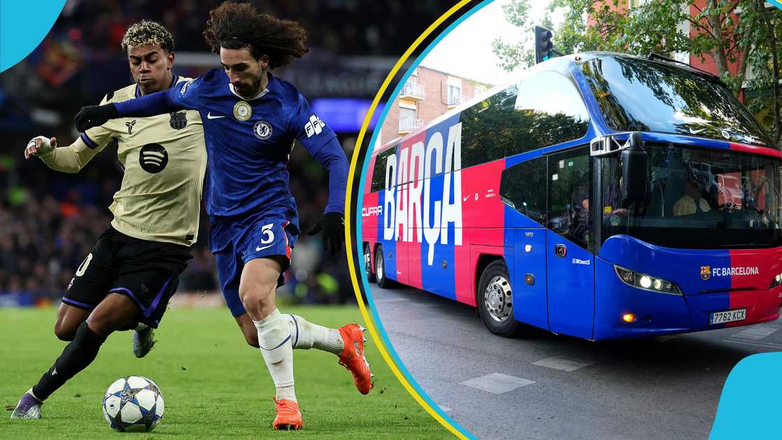 FC Barcelona, Barcelona team bus, Barcelona bus attacked, Barcelona bus ambushed, Chelsea thump Barcelona, Chelsea defeats Barcelona, Stamford Bridge, Police probe Barcelona.
