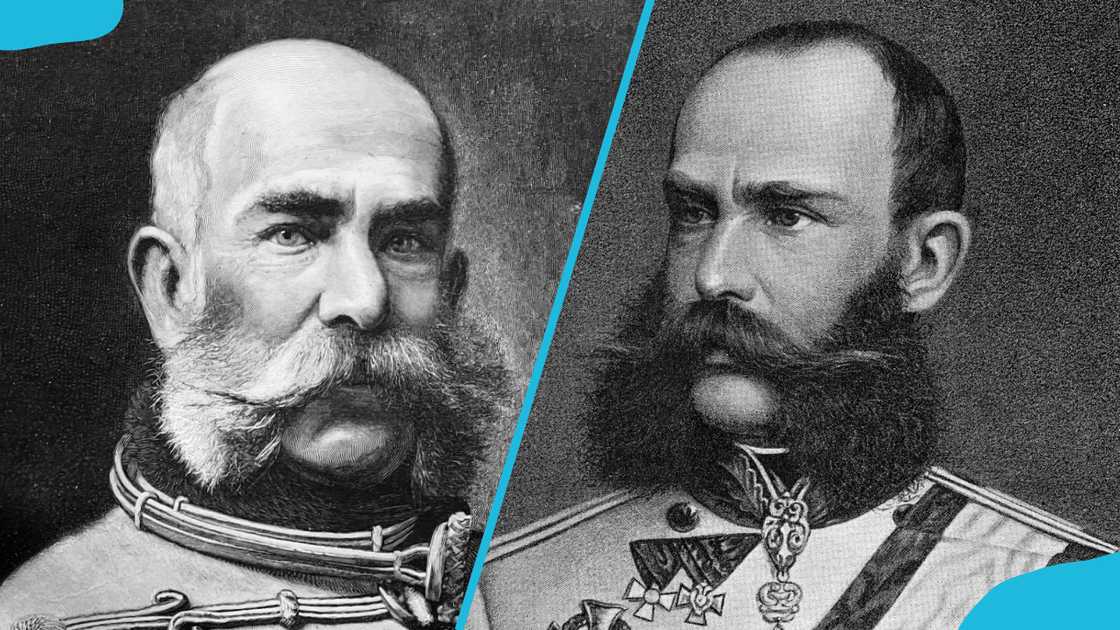 Illustration portraits of Franz Joseph I of Austria Illustration portraits of Franz Joseph I of Austria