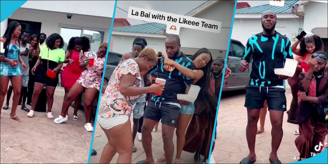 Asantewaa, Efia Odo, Dr Likee in a dance battle Asantewaa, Efia Odo, Dr Likee in a dance battle