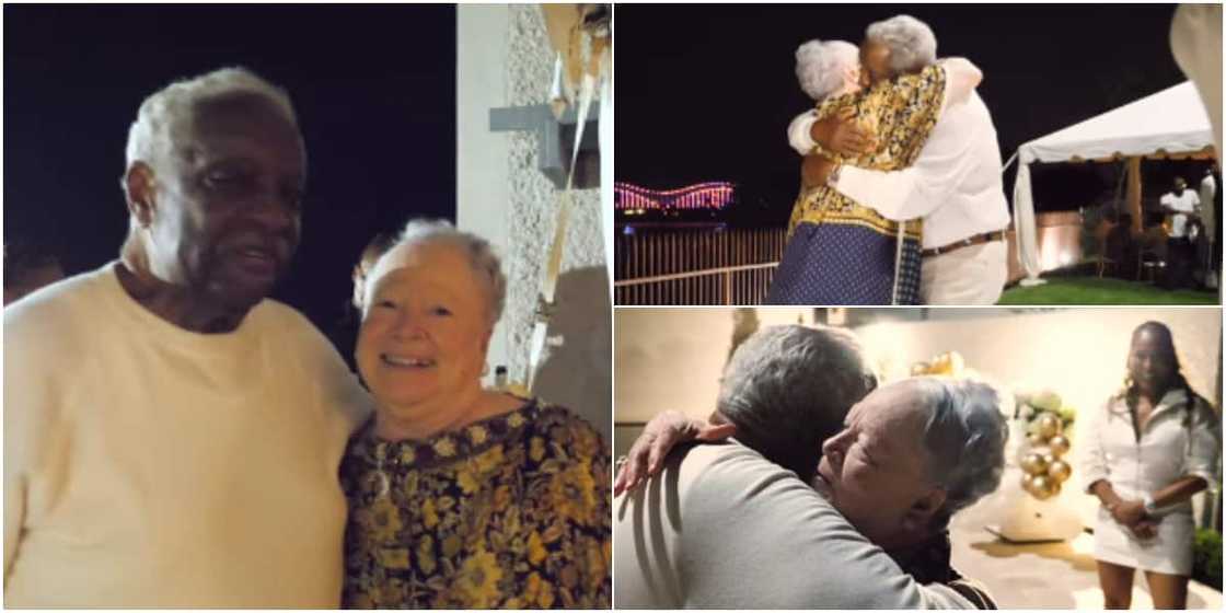 The interracial couple have been married for 60 years The interracial couple have been married for 60 years
