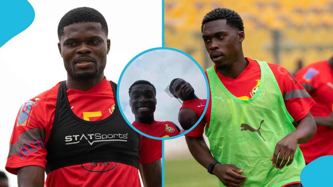 Thomas Partey amuses Derrick Kohn, Thomas Partey jokes, Thomas Partey trains with Black Stars, Derrick Kohn, Thomas Partey court date. Thomas Partey amuses Derrick Kohn, Thomas Partey jokes, Thomas Partey trains with Black Stars, Derrick Kohn, Thomas Partey court date.