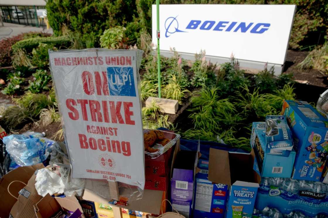 Shortly after the strike started last month, Boeing Co. workers and supporters set up a striking station outside the manufacturing facility in Renton, Washington