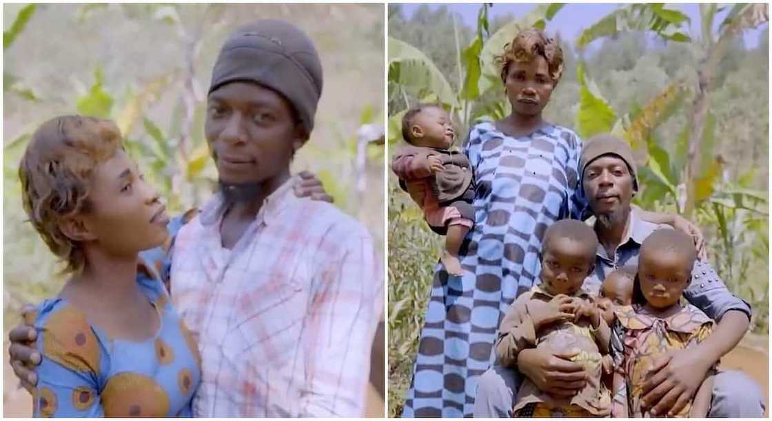 Photos of Paulin and Dorica, two siblings who married each other in DR Congo.