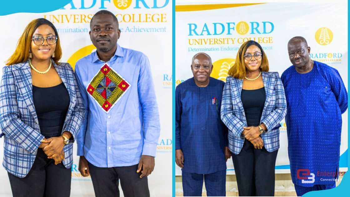 Radford University College staff at a school event