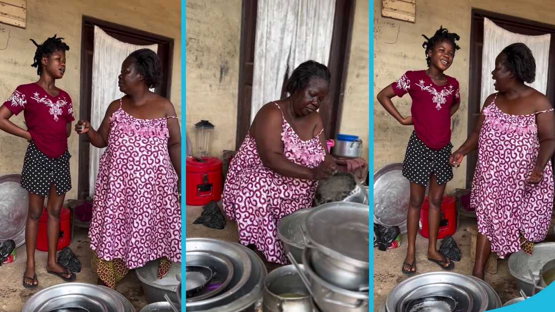 Ama Yeboah, Ama Yeboah's mother, Obolo, Ghanaian TikTokers, Funny videos