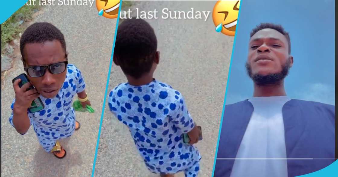 Miniature man and friend Miniature man and friend