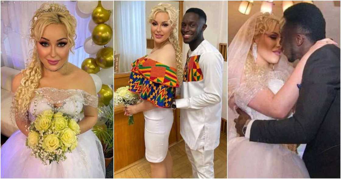 Ghanaian footballer and his bride Ghanaian footballer and his bride