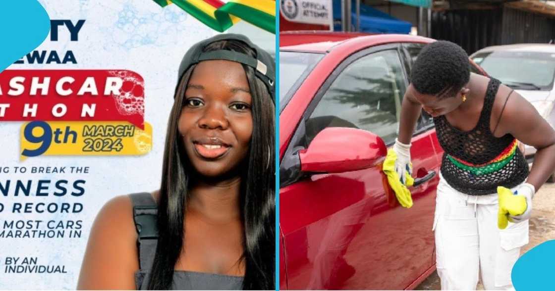 Ghanaian lady sets Guinness World Record for most car washed, peeps hail her: “It's confirmed”