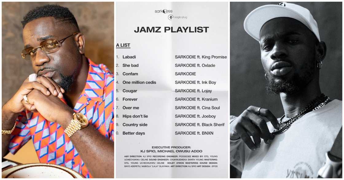 Sarkodie Shares Tracklist for Star-Studded 8th Studio Album, JAMZ; Features Black Sherif and Other Music Stars Sarkodie Shares Tracklist for Star-Studded 8th Studio Album, JAMZ; Features Black Sherif and Other Music Stars