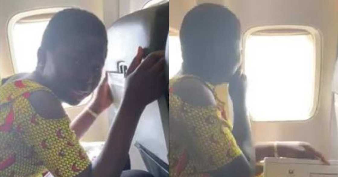 Young lady bursts into tears after boarding plane for the first time (video) Young lady bursts into tears after boarding plane for the first time (video)