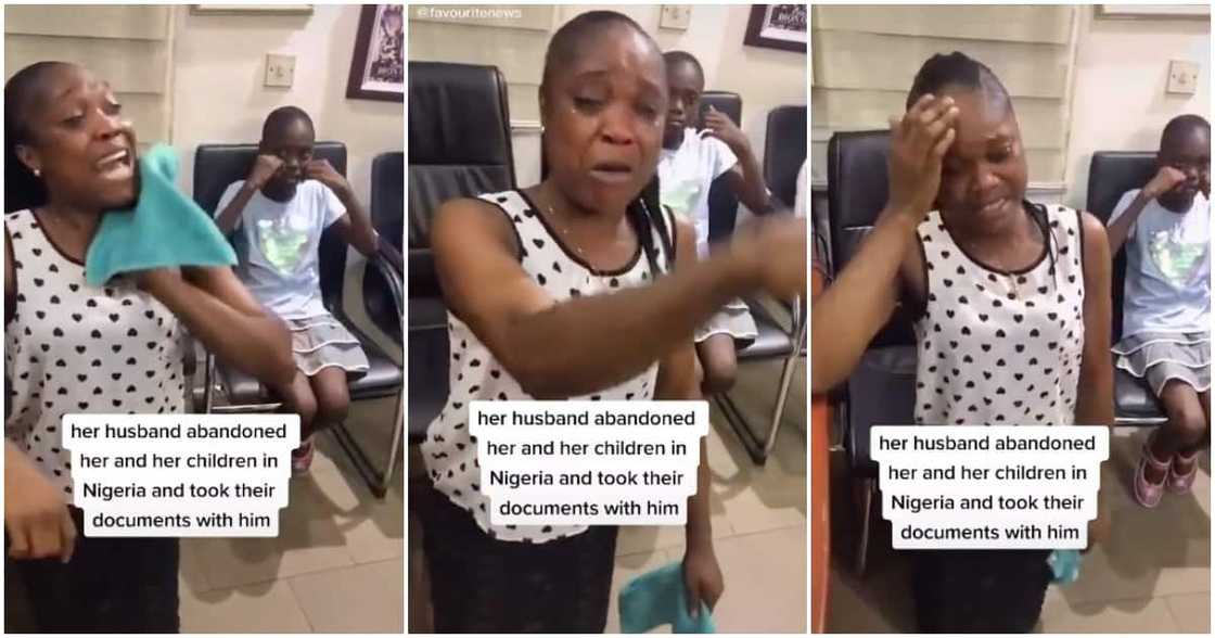 Reactions as man dumps his wife and kids in Africa after vacation, leaves for Europe with their travel documents