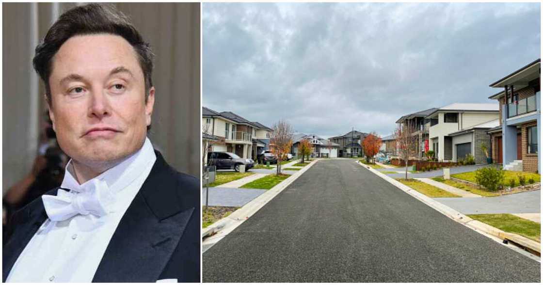Elon Musk and a residential community Elon Musk and a residential community