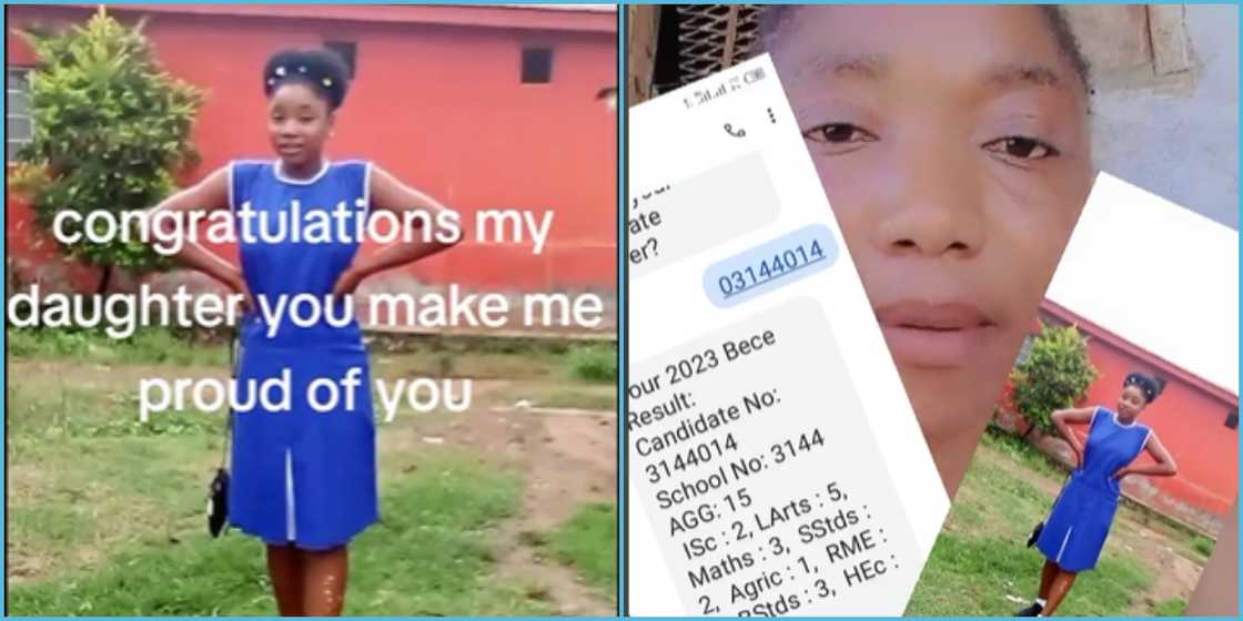 BECE 2023: Ghanaian Mother Expresses Joy As Daughter Gets Aggregate 15: “You Made Me Proud”