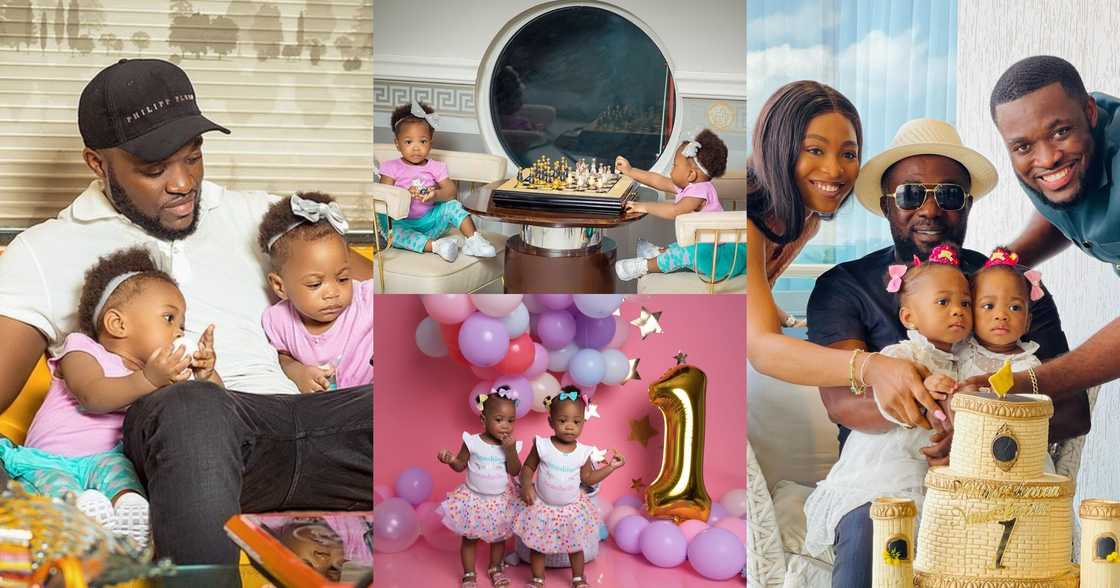 Kennedy Osei and Tracy's twins Kennedy Osei and Tracy's twins