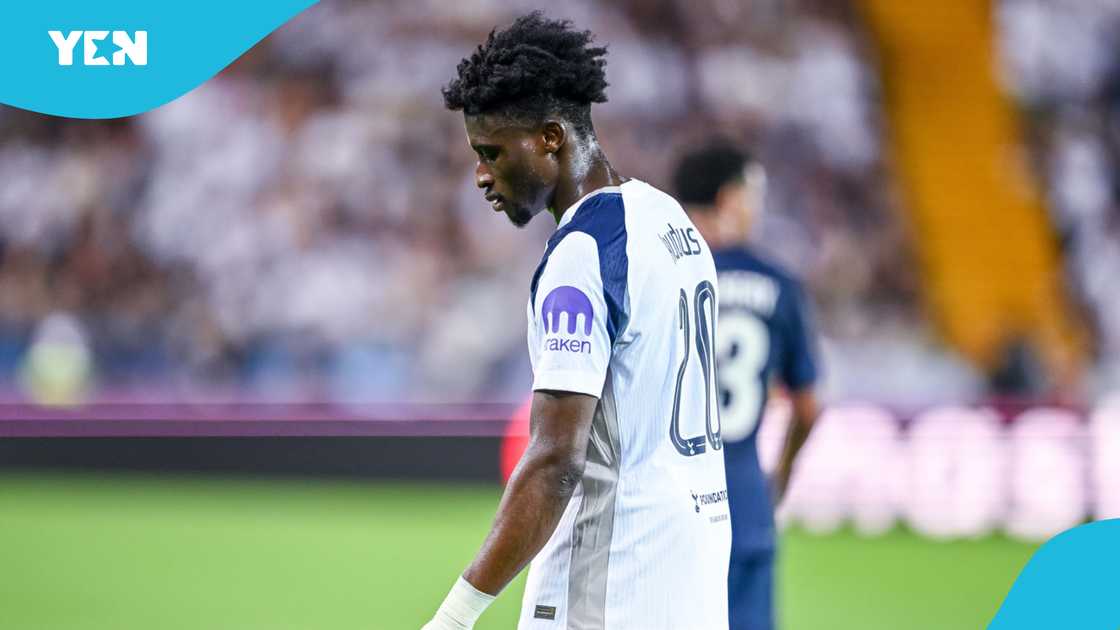 Mohammed Kudus, Kudus' injury setback, 2026 FIFA World Cup, Tottenham Hotspur news, hamstring injury update, Kudus recovery news, quad injury recovery timeline, Kudus surgery implications, Black Stars, Kudus World Cup chances. Mohammed Kudus, Kudus' injury setback, 2026 FIFA World Cup, Tottenham Hotspur news, hamstring injury update, Kudus recovery news, quad injury recovery timeline, Kudus surgery implications, Black Stars, Kudus World Cup chances.