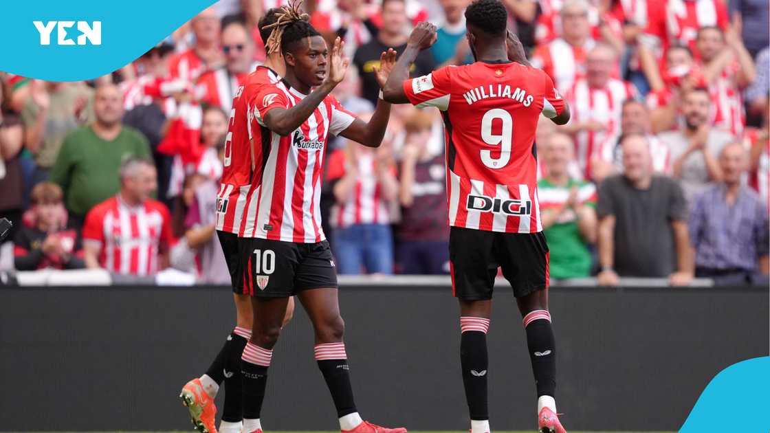 Ghana Flag Hoisted High as Williams Brothers Dazzle for Athletic Bilbao Ghana Flag Hoisted High as Williams Brothers Dazzle for Athletic Bilbao