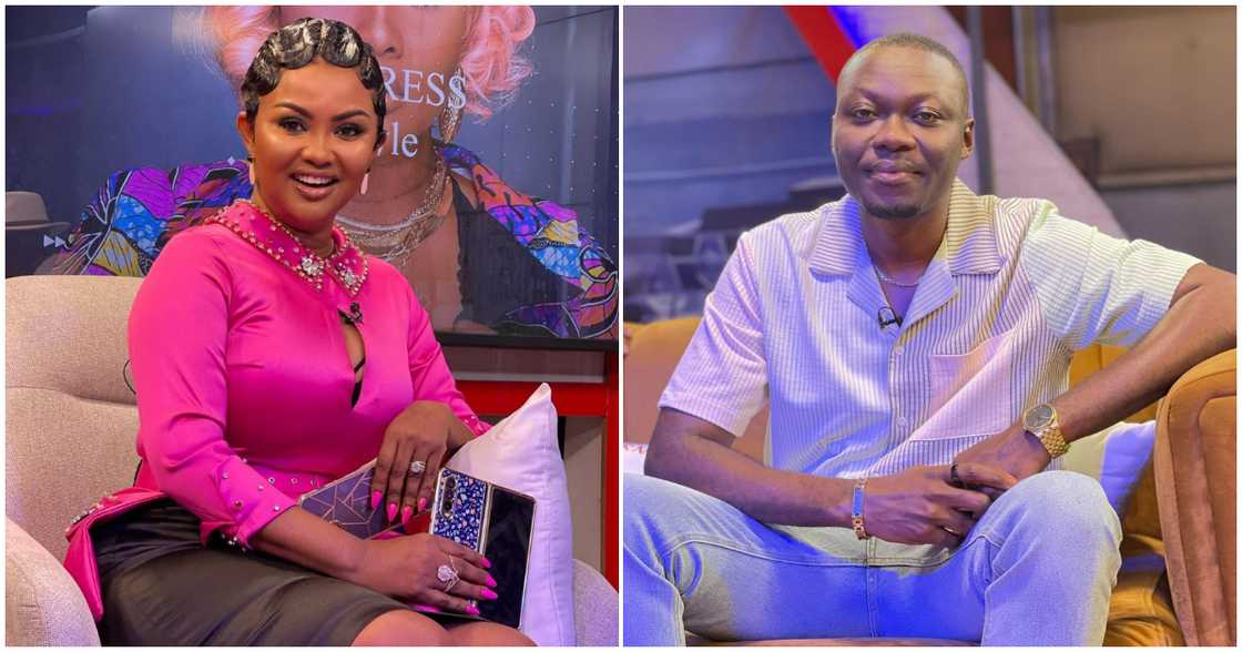 Arnold Asamoah-Baidoo and Nana Ama McBrown Mensah Arnold Asamoah-Baidoo and Nana Ama McBrown Mensah