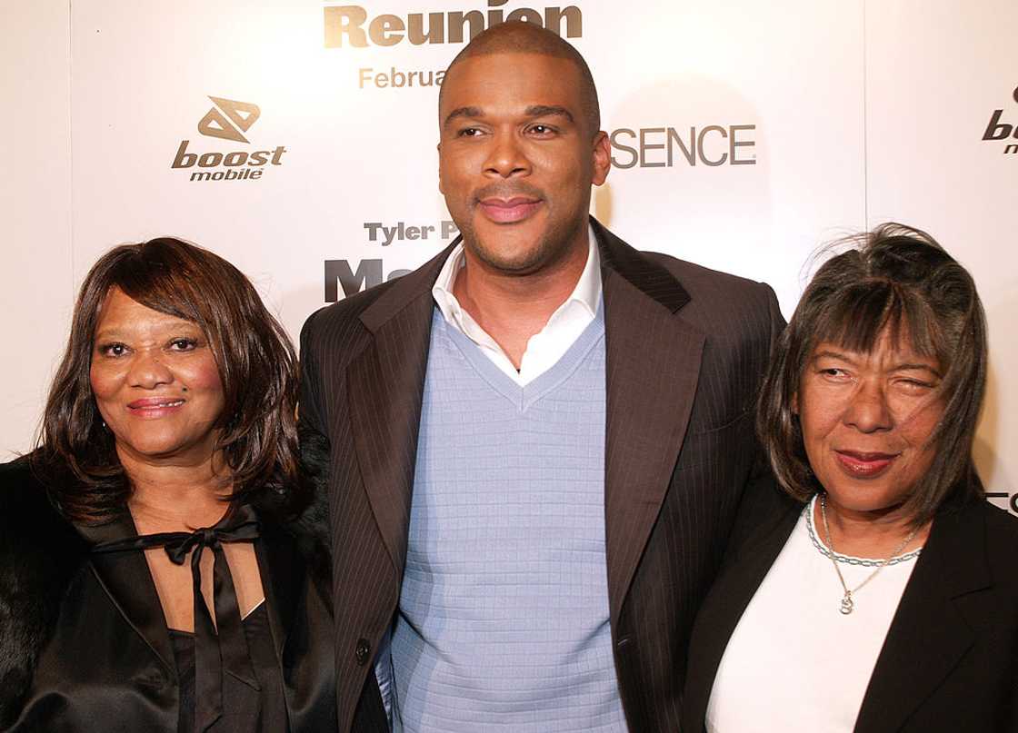 Tyler Perry and his family at the "Madea's Family Reunion" Los Angeles Premiere.