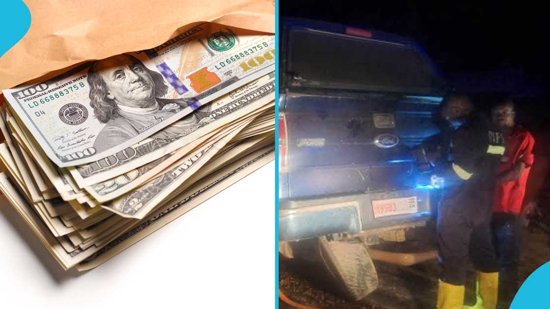 Ghana Firefighters Recover GH¢50,000 and US$5,231 After Suhum Highway Crash